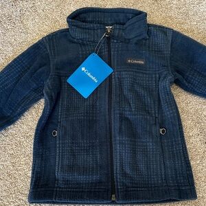 Columbia Zing III Boys' Navy Blue Fleece Jacket